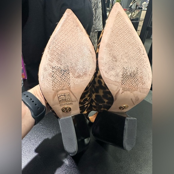 Tory Burch Sz 8.5 Cheetah Slingbacks Shoe - Picture 9 of 9